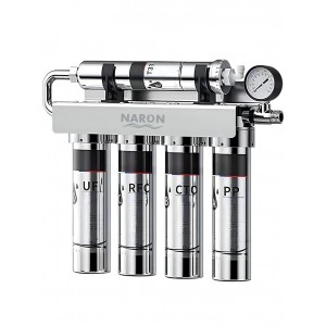 Naron Συσκευή Φίλτρου Νερού 304 Ανοξείδωτο Ατσάλι 5 σταδίων φιλτραρίσματος με μεμβράνη UltraFiltration 0,01micron 