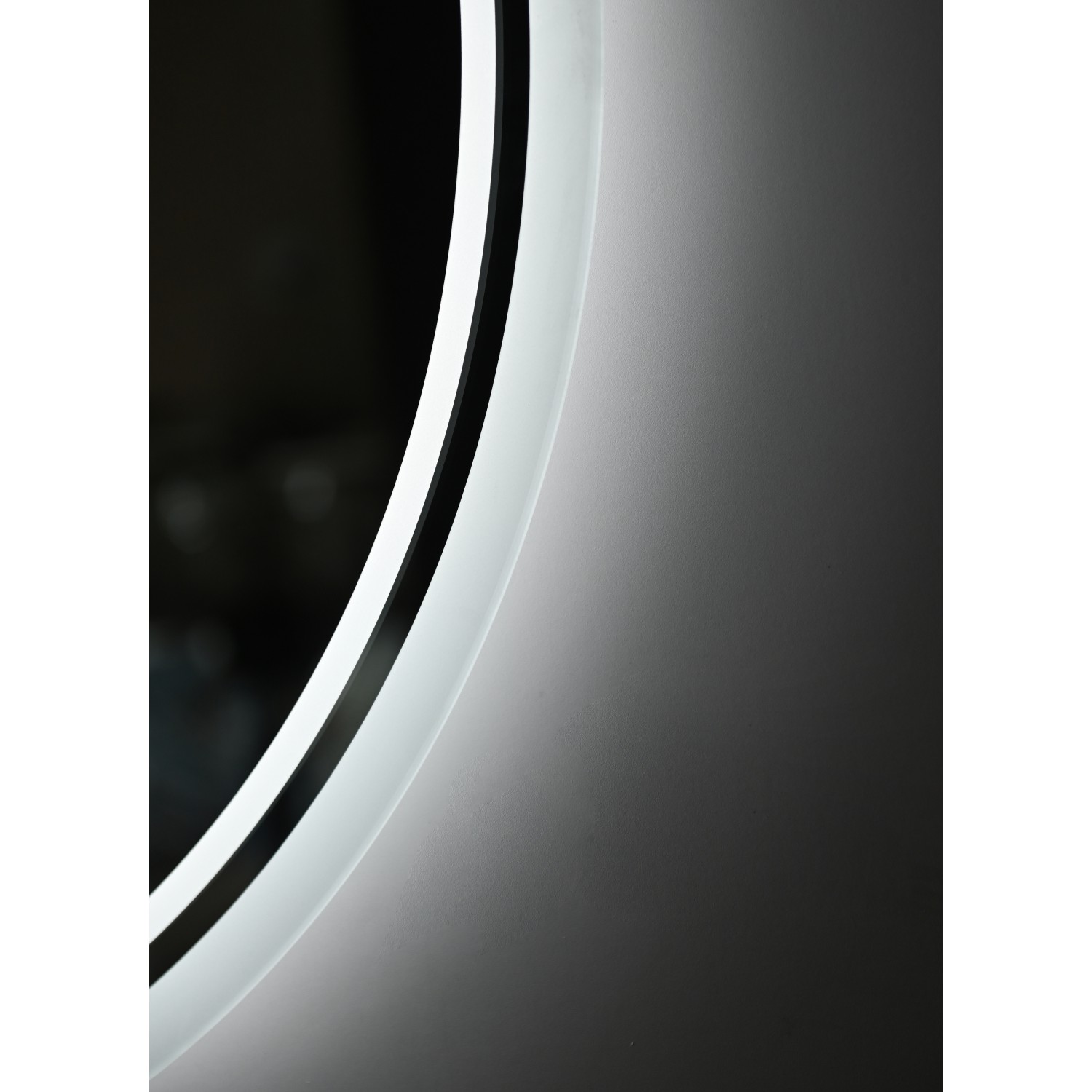 Naron Στρογγυλός Καθρέπτης Μπάνιου Led Αφής Με Αντιθαμβωτική Λειτουργία NR4528