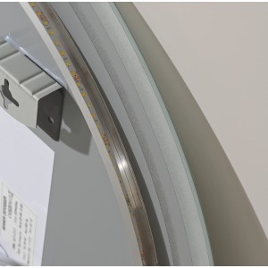 Naron Στρογγυλός Καθρέπτης Μπάνιου Led Αφής Με Αντιθαμβωτική Λειτουργία NR4528