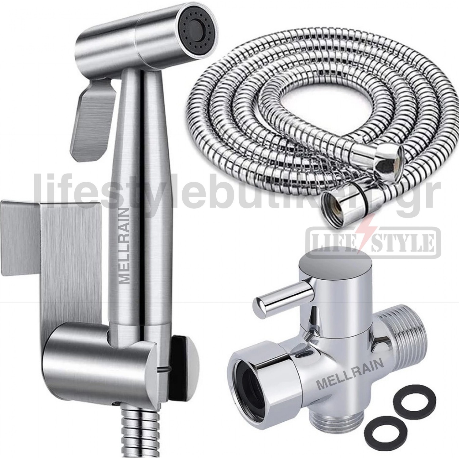 Ντουζάκι Σετ Βρυσάκι Τουαλέτας Ντους Μπιντέ Λεκάνης Εύκολη Εγκατάσταση Ανοξείδωτο ατσάλι MELLRAIN T103