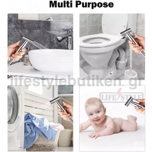 Ντουζάκι Σετ Βρυσάκι Τουαλέτας Ντους Μπιντέ Λεκάνης Εύκολη Εγκατάσταση Ανοξείδωτο ατσάλι MELLRAIN T103