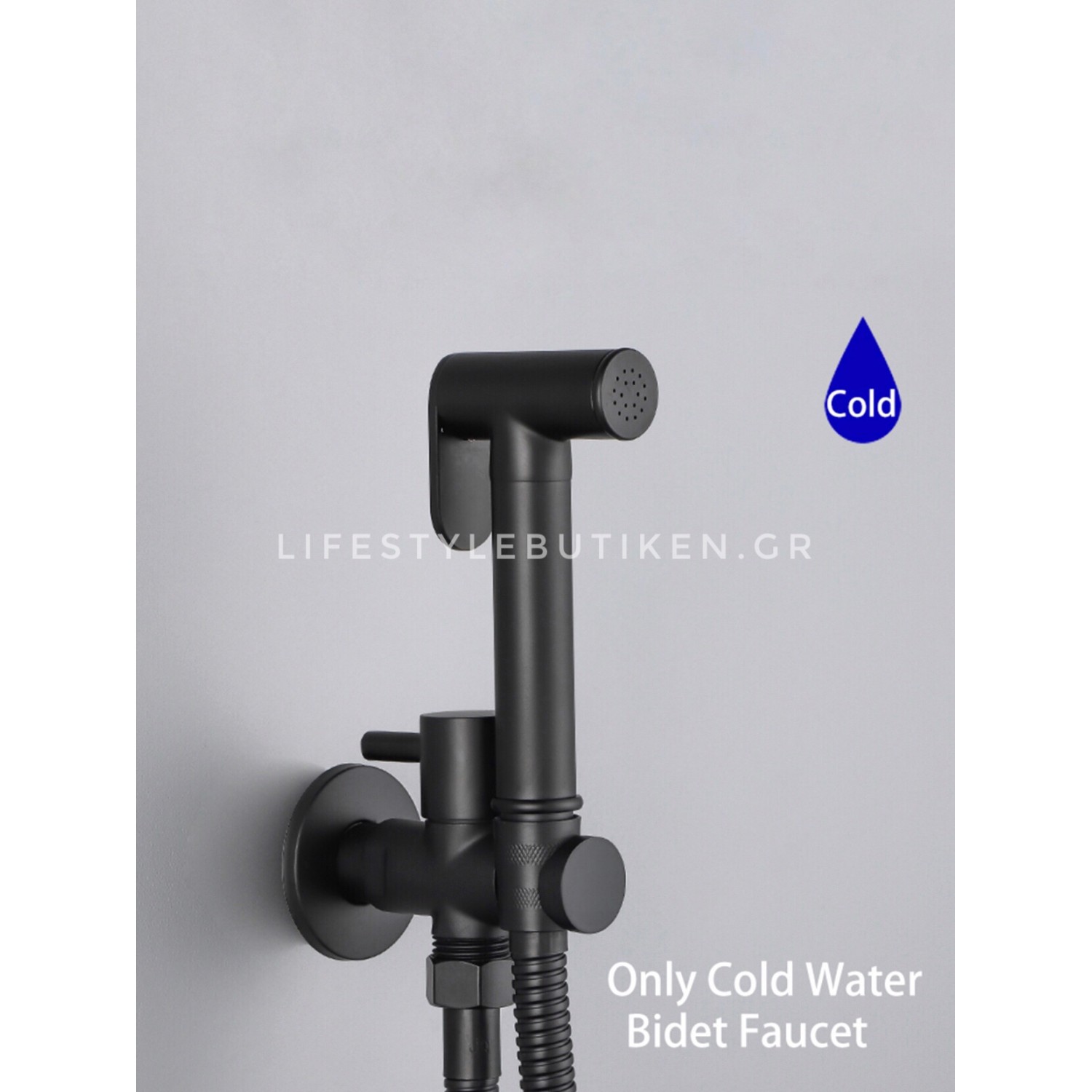 STOCCO Επιτοίχιο Σετ Μπιντέ με Ντουζάκι shut-off ST-402B BLACK MAT