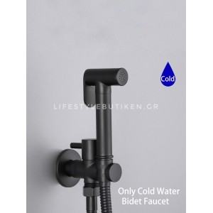 STOCCO Επιτοίχιο Σετ Μπιντέ με Ντουζάκι shut-off ST-402B BLACK MAT