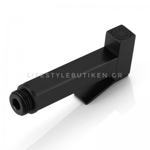 Αναμεικτικος μίκτης εντοιχισμού με ντουζάκι shut-off, για πλύση ατομικής υγιεινής ή πλύση λεκάνης wc STOCCO CZ6630 BLACK MAT