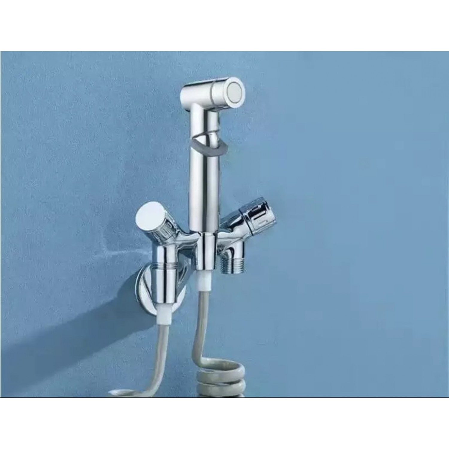 Σετ Ντουζάκι Μπιντέ επιτοίχιο διπλής χρήσης MELLRAIN 18145 CHROME