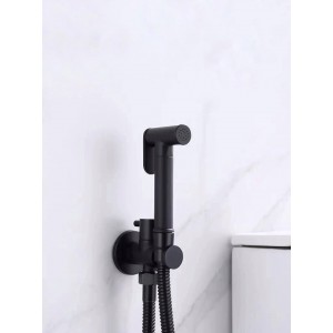 STOCCO Επιτοίχιο Σετ Μπιντέ με Ντουζάκι shut-off ST-402B BLACK MAT