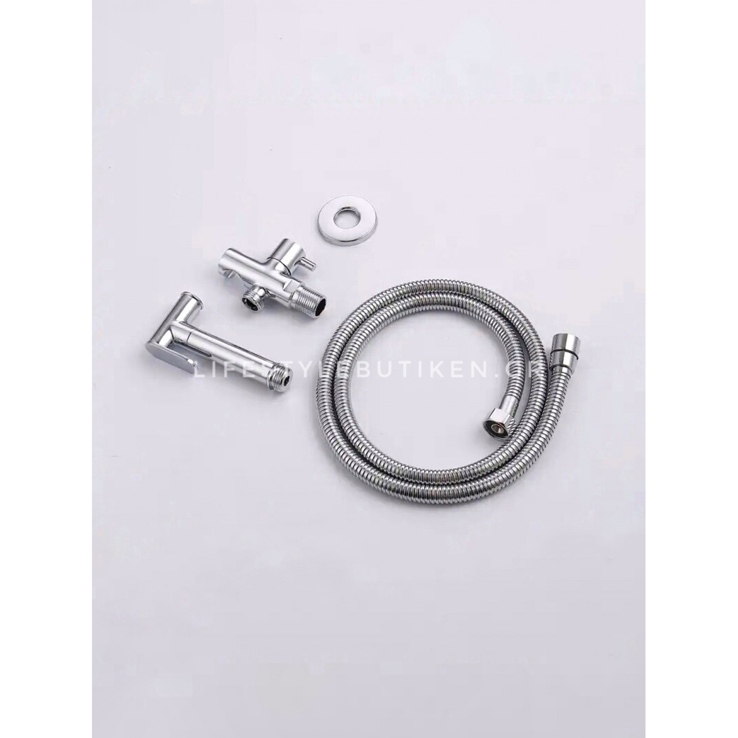 STOCCO Επιτοίχιο Σετ Μπιντέ με Ντουζάκι shut-off ST-401C CHROME