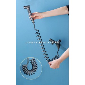 Σετ Ντουζάκι Μπιντέ επιτοίχιο διπλής χρήσης MELLRAIN 18145 GUN GREY