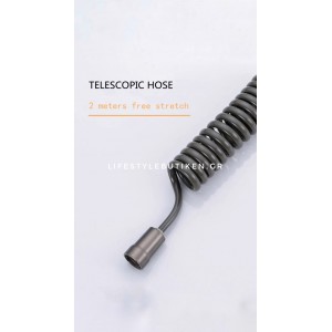 Σετ Ντουζάκι Μπιντέ επιτοίχιο διπλής χρήσης MELLRAIN 18145 GUN GREY