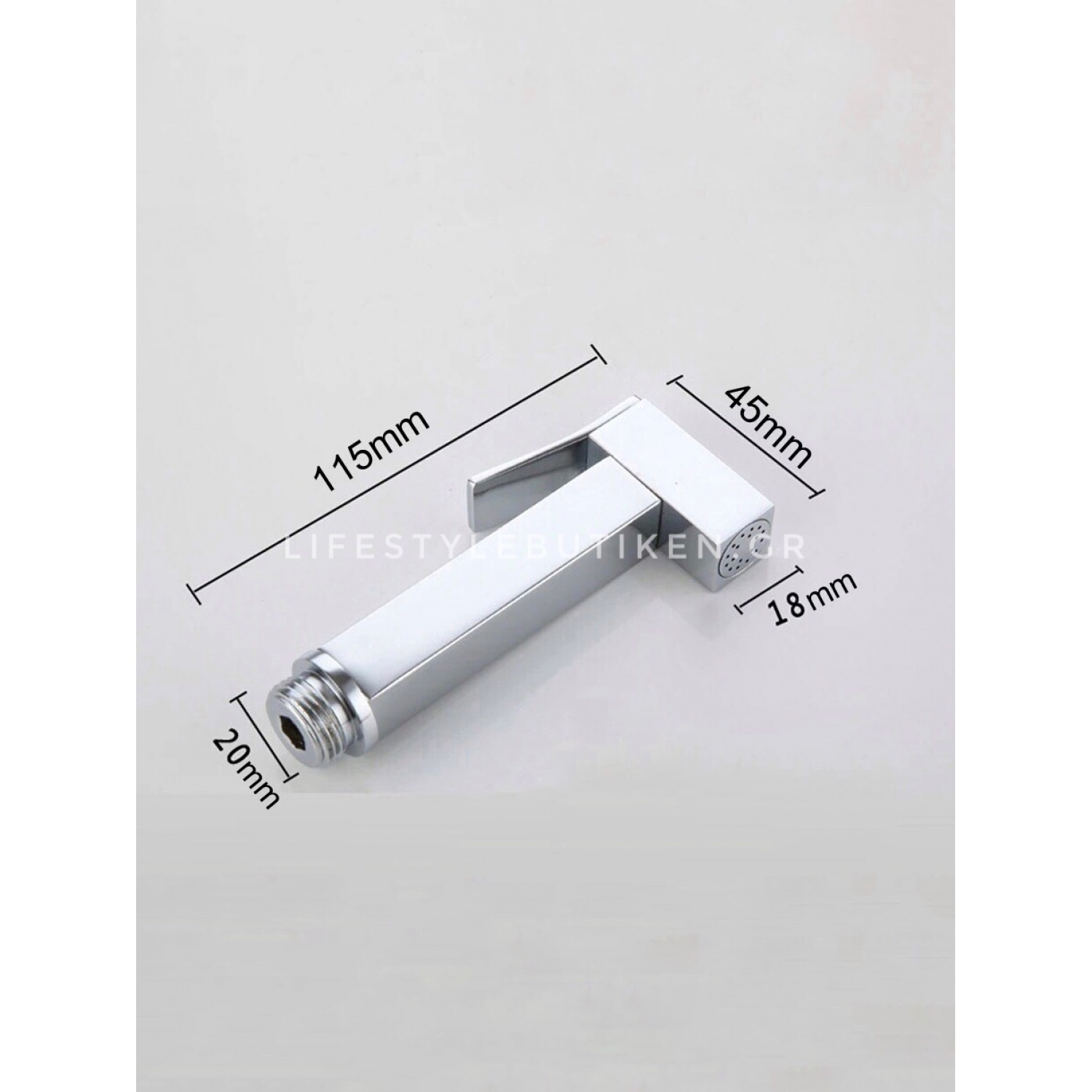 STOCCO Επιτοίχιο Σετ Μπιντέ με Ντουζάκι shut-off ST-501C CHROME