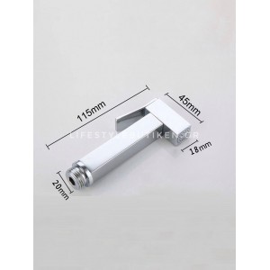 STOCCO Επιτοίχιο Σετ Μπιντέ με Ντουζάκι shut-off ST-501C CHROME