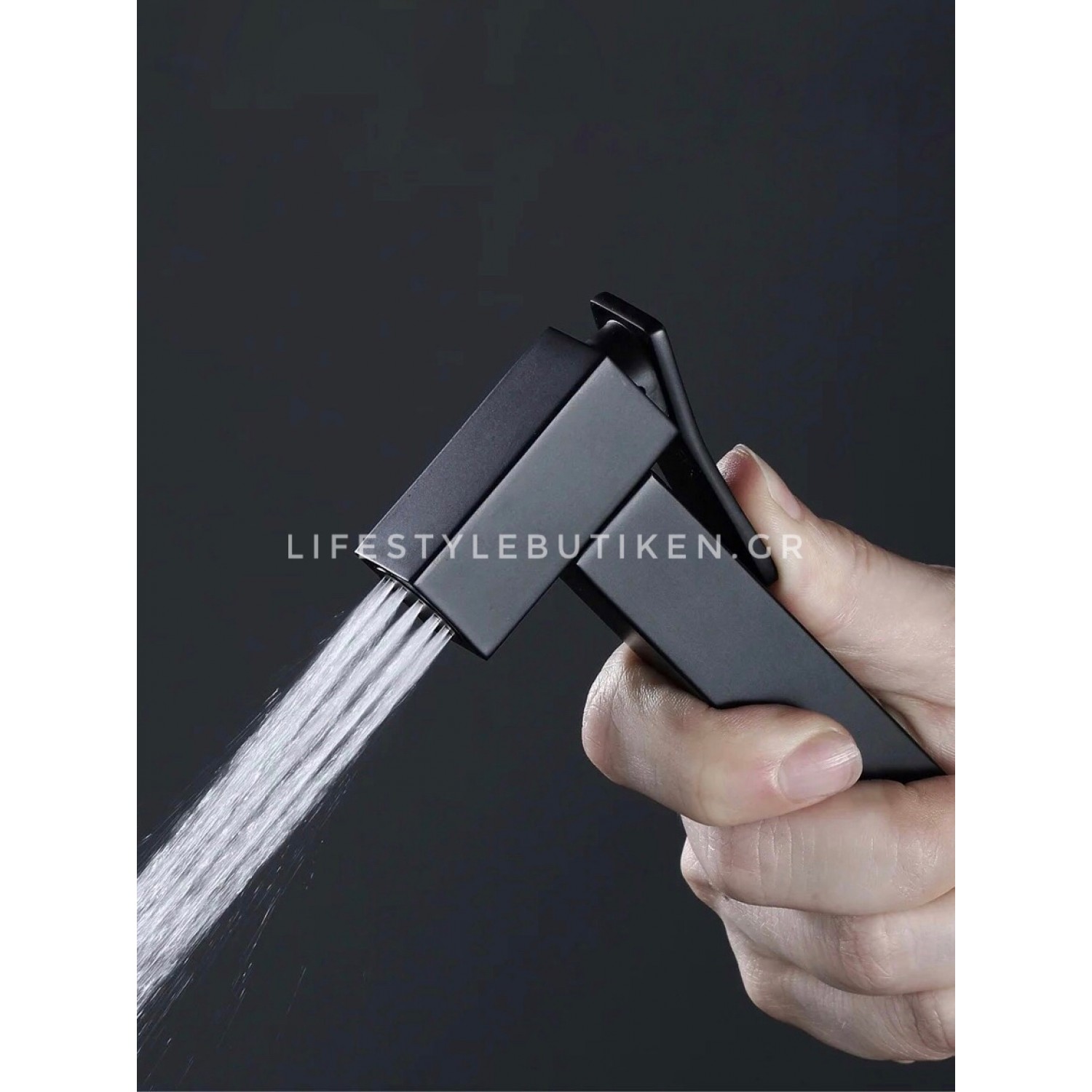 STOCCO Επιτοίχιο Σετ Μπιντέ με Ντουζάκι shut-off ST-502B BLACK MAT