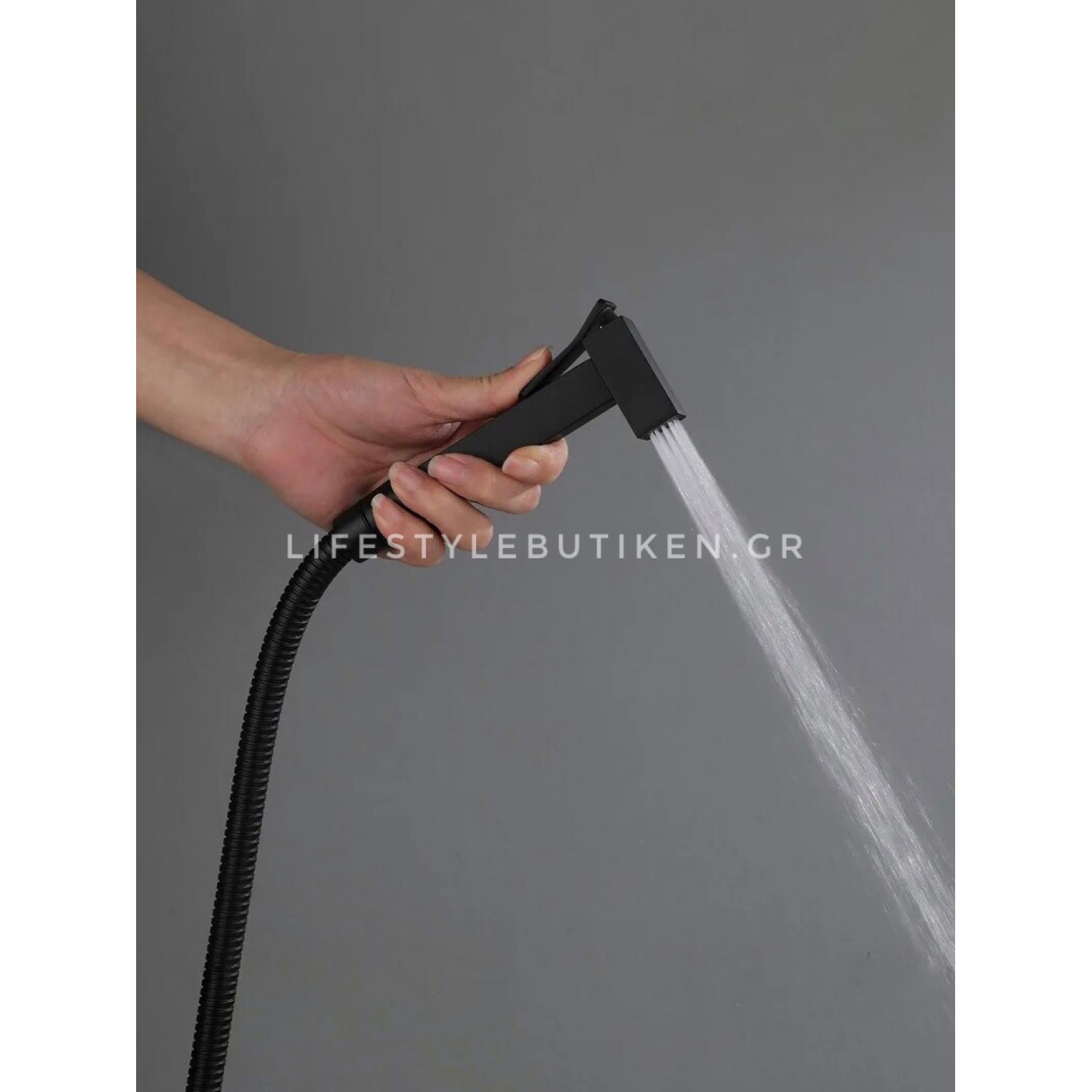 STOCCO Επιτοίχιο Σετ Μπιντέ με Ντουζάκι shut-off ST-502B BLACK MAT