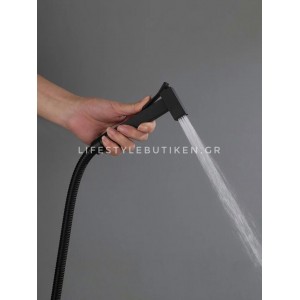 STOCCO Επιτοίχιο Σετ Μπιντέ με Ντουζάκι shut-off ST-502B BLACK MAT