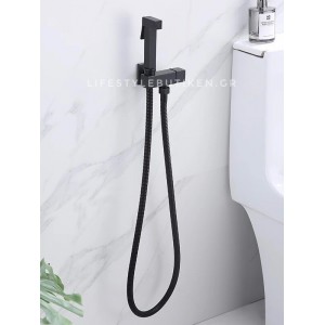 STOCCO Επιτοίχιο Σετ Μπιντέ με Ντουζάκι shut-off ST-502B BLACK MAT