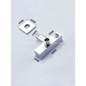 STOCCO Επιτοίχιο Σετ Μπιντέ με Ντουζάκι shut-off ST-501C CHROME