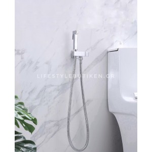 STOCCO Επιτοίχιο Σετ Μπιντέ με Ντουζάκι shut-off ST-501C CHROME