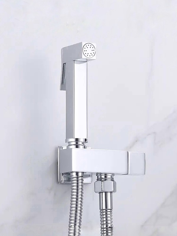 STOCCO Επιτοίχιο Σετ Μπιντέ με Ντουζάκι shut-off ST-501C CHROME