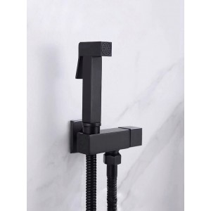 STOCCO Επιτοίχιο Σετ Μπιντέ με Ντουζάκι shut-off ST-502B BLACK MAT