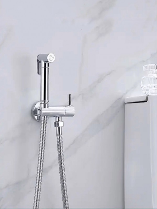 STOCCO Επιτοίχιο Σετ Μπιντέ με Ντουζάκι shut-off ST-301C CHROME