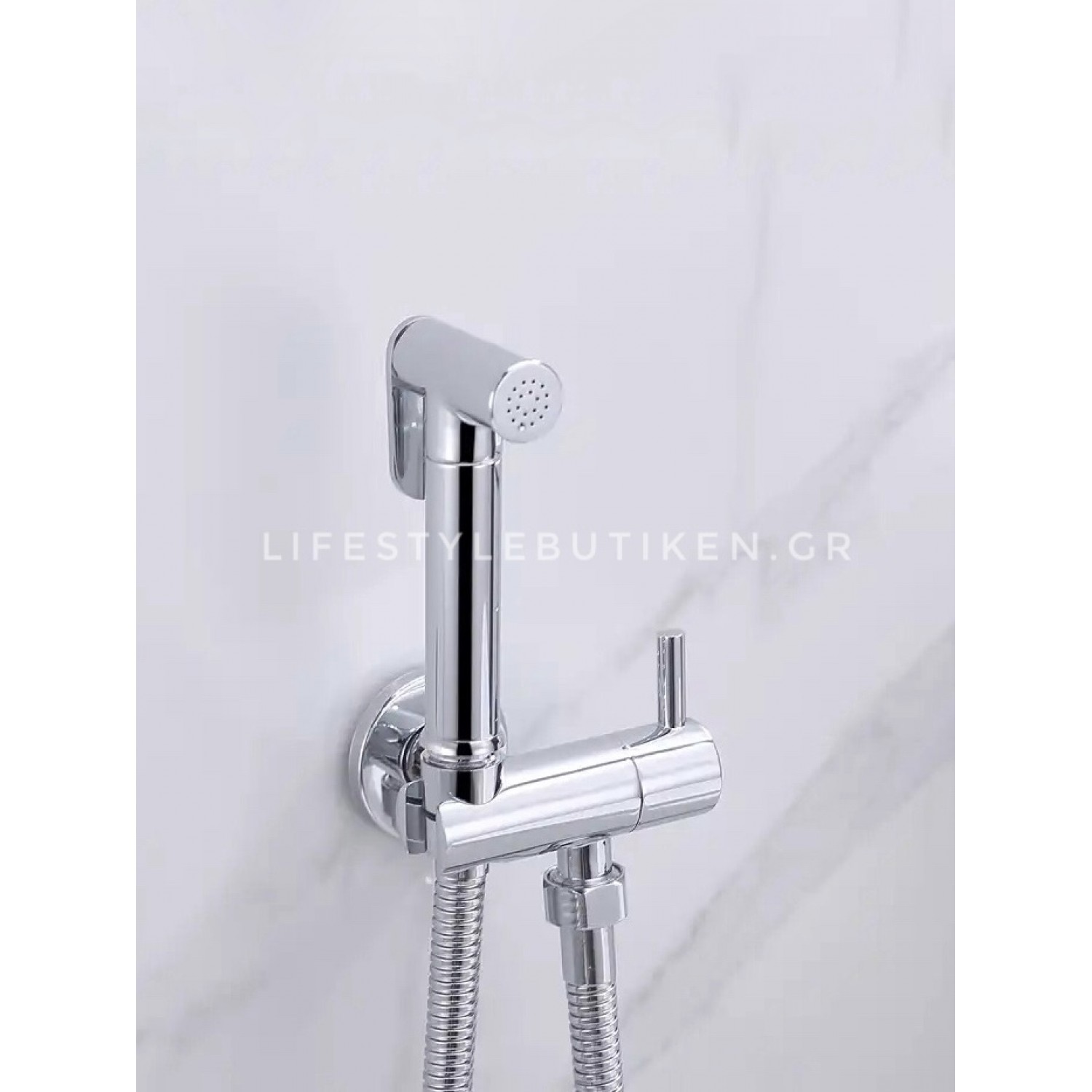 STOCCO Επιτοίχιο Σετ Μπιντέ με Ντουζάκι shut-off ST-301C CHROME