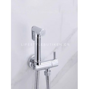 STOCCO Επιτοίχιο Σετ Μπιντέ με Ντουζάκι shut-off ST-301C CHROME