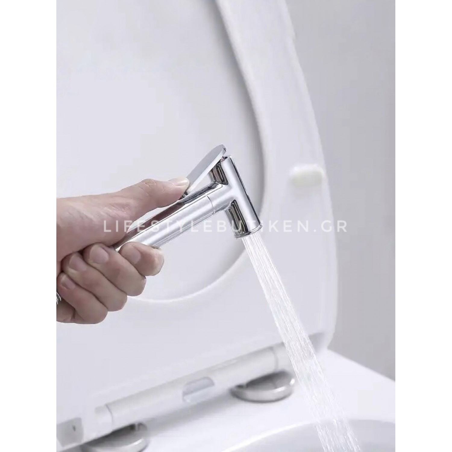 STOCCO Επιτοίχιο Σετ Μπιντέ με Ντουζάκι shut-off ST-301C CHROME