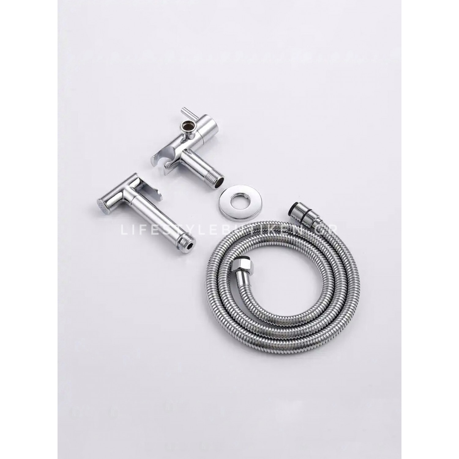 STOCCO Επιτοίχιο Σετ Μπιντέ με Ντουζάκι shut-off ST-301C CHROME