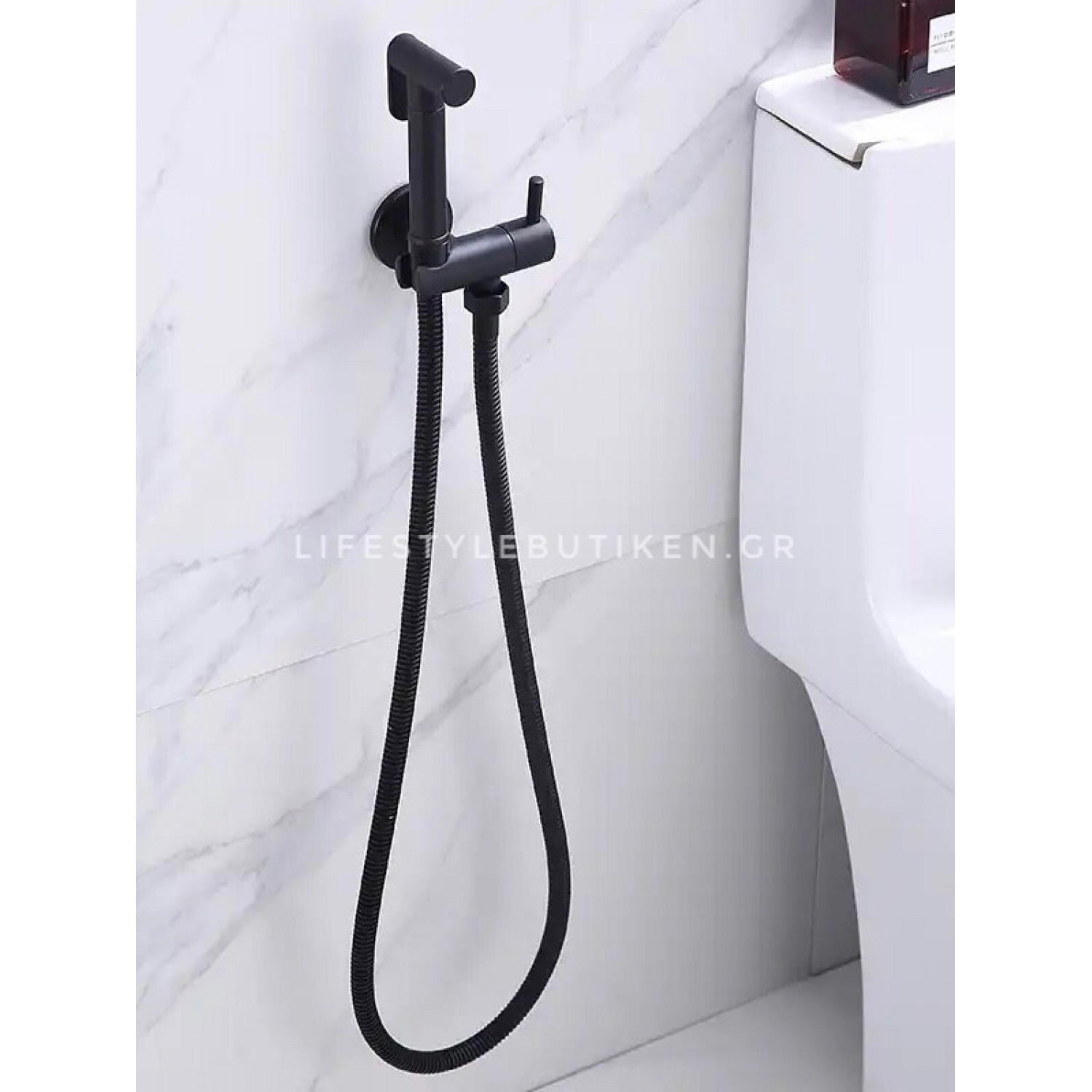 STOCCO Επιτοίχιο Σετ Μπιντέ με Ντουζάκι shut-off ST-302B BLACK MAT