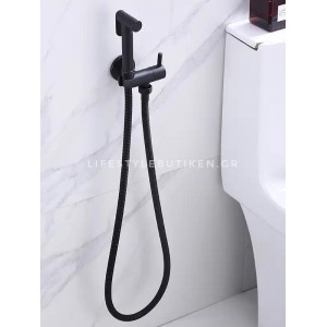 STOCCO Επιτοίχιο Σετ Μπιντέ με Ντουζάκι shut-off ST-302B BLACK MAT