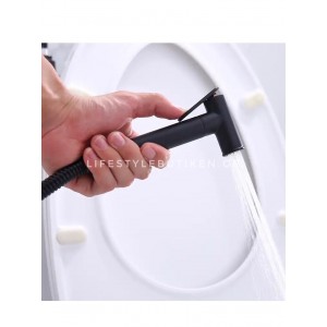 STOCCO Επιτοίχιο Σετ Μπιντέ με Ντουζάκι shut-off ST-302B BLACK MAT