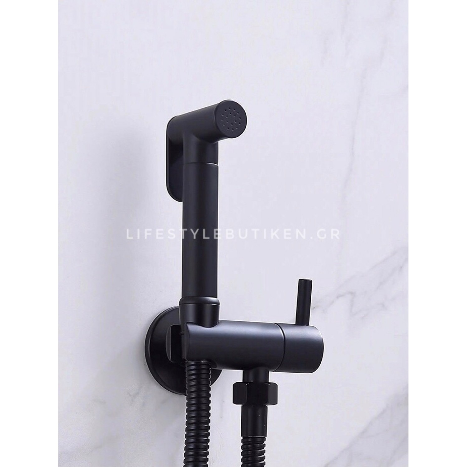 STOCCO Επιτοίχιο Σετ Μπιντέ με Ντουζάκι shut-off ST-302B BLACK MAT