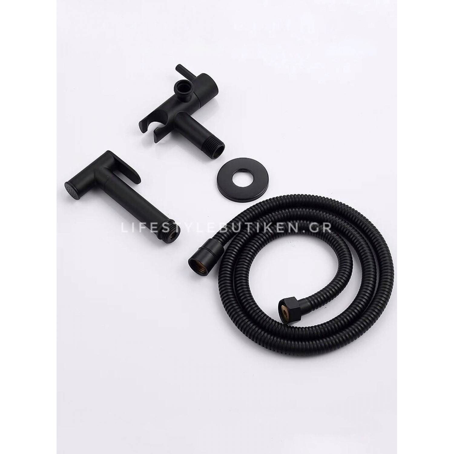 STOCCO Επιτοίχιο Σετ Μπιντέ με Ντουζάκι shut-off ST-302B BLACK MAT