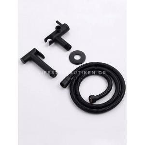 STOCCO Επιτοίχιο Σετ Μπιντέ με Ντουζάκι shut-off ST-302B BLACK MAT