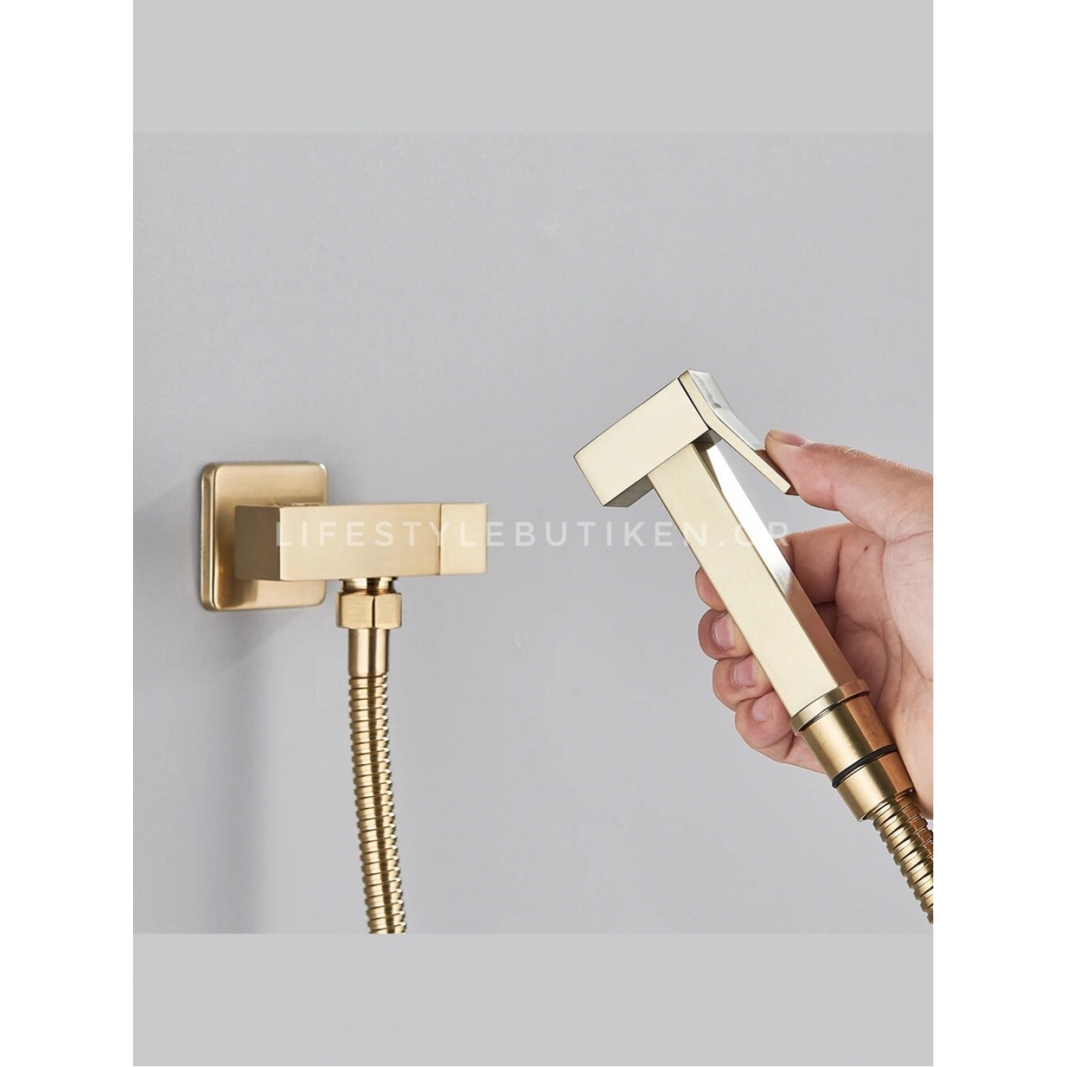 STOCCO Επιτοίχιο Σετ Μπιντέ με Ντουζάκι shut-off ST-502BG BRUSHED GOLD