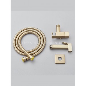 STOCCO Επιτοίχιο Σετ Μπιντέ με Ντουζάκι shut-off ST-502BG BRUSHED GOLD