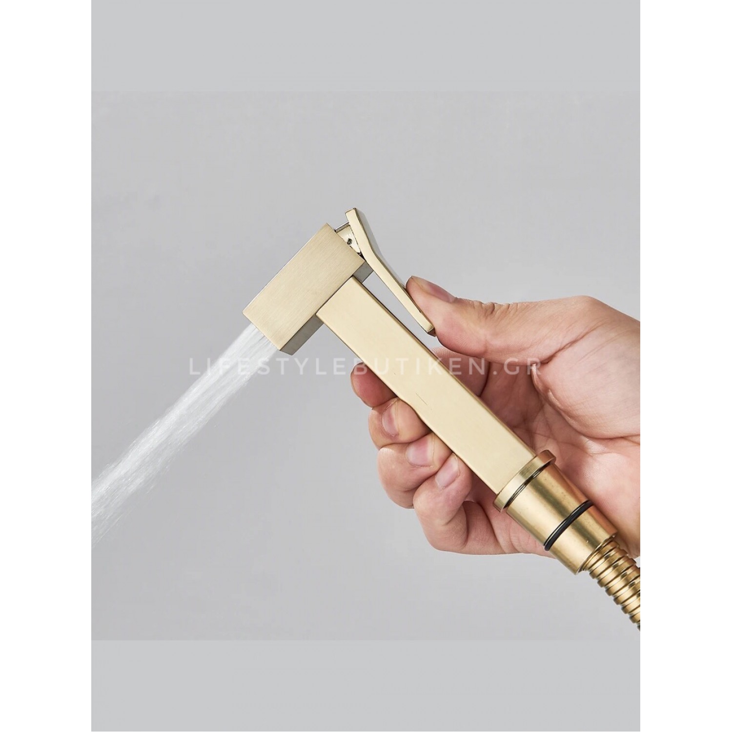 STOCCO Επιτοίχιο Σετ Μπιντέ με Ντουζάκι shut-off ST-502BG BRUSHED GOLD