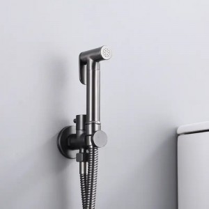 STOCCO Επιτοίχιο Σετ Μπιντέ με Ντουζάκι shut-off NR-404 Gun Metal