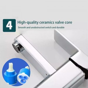 Μπαταρία Νιπτήρα Ανάμεικτη Χαμηλή PO71 CHROME