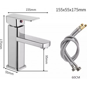 Μπαταρία Νιπτήρα Ανάμεικτη Χαμηλή PO71 CHROME