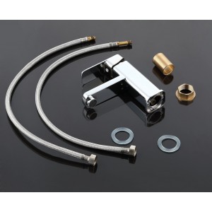 Μπαταρία Νιπτήρα Ανάμεικτη Χαμηλή PO71 CHROME