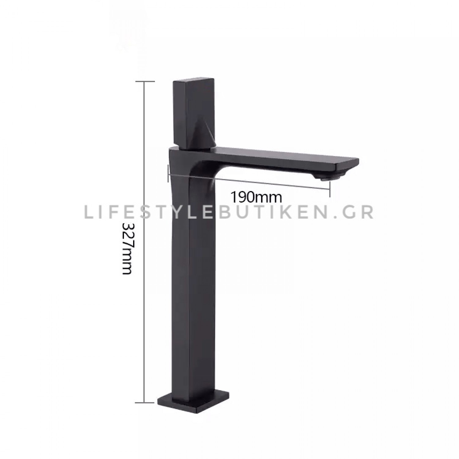 Πολυτελής μπαταρία πάγκου ψηλή fashion design BR2023 Black mat