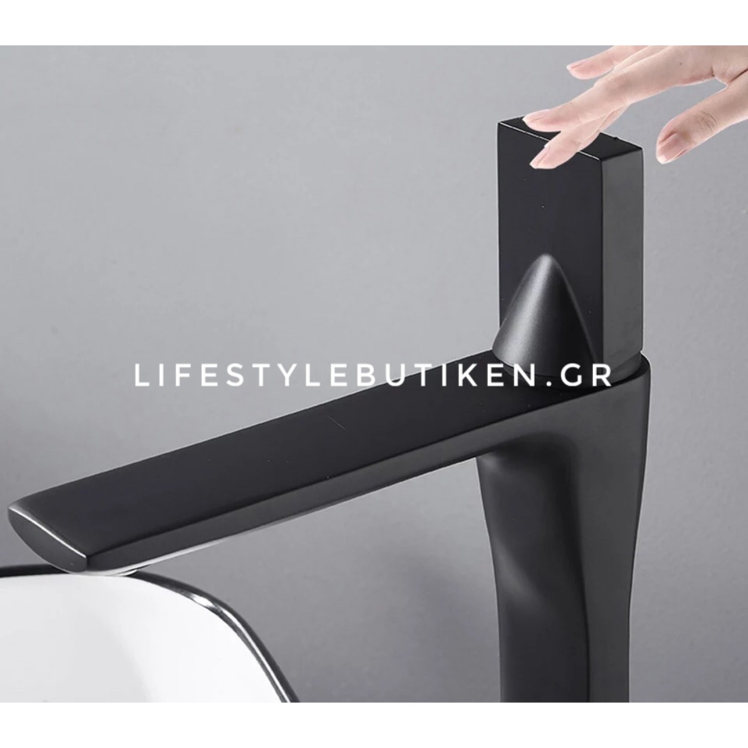 Πολυτελής μπαταρία πάγκου ψηλή fashion design BR2023 Black mat