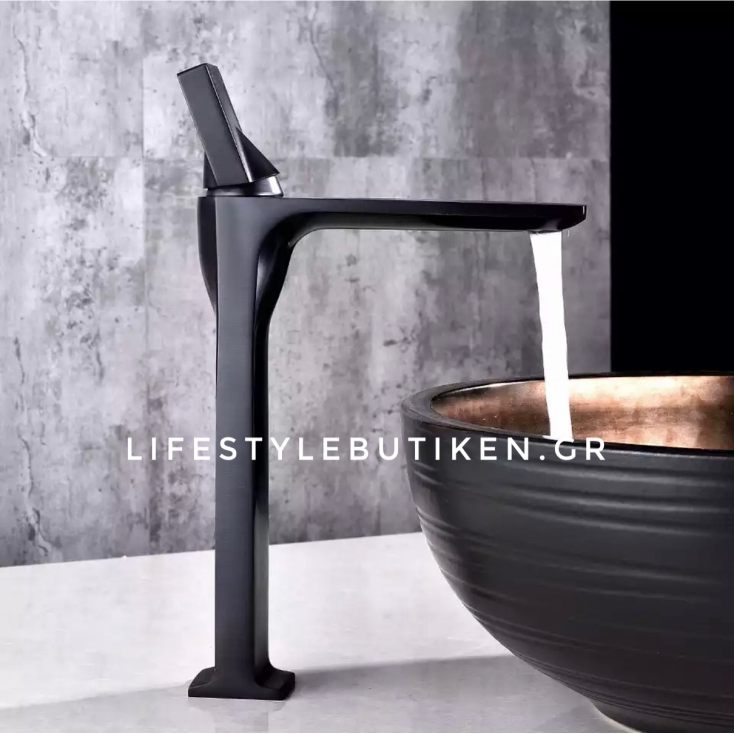 Πολυτελής μπαταρία πάγκου ψηλή fashion design BR2023 Black mat