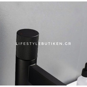 Χαμηλή Μπαταρία Νιπτήρα Stocco FZ5501B BLACK MAT