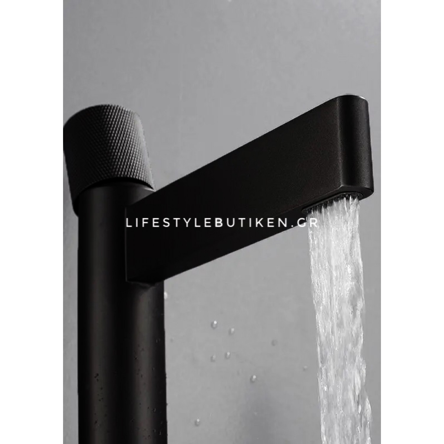 Χαμηλή Μπαταρία Νιπτήρα Stocco FZ5501B BLACK MAT