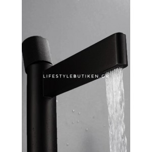 Χαμηλή Μπαταρία Νιπτήρα Stocco FZ5501B BLACK MAT