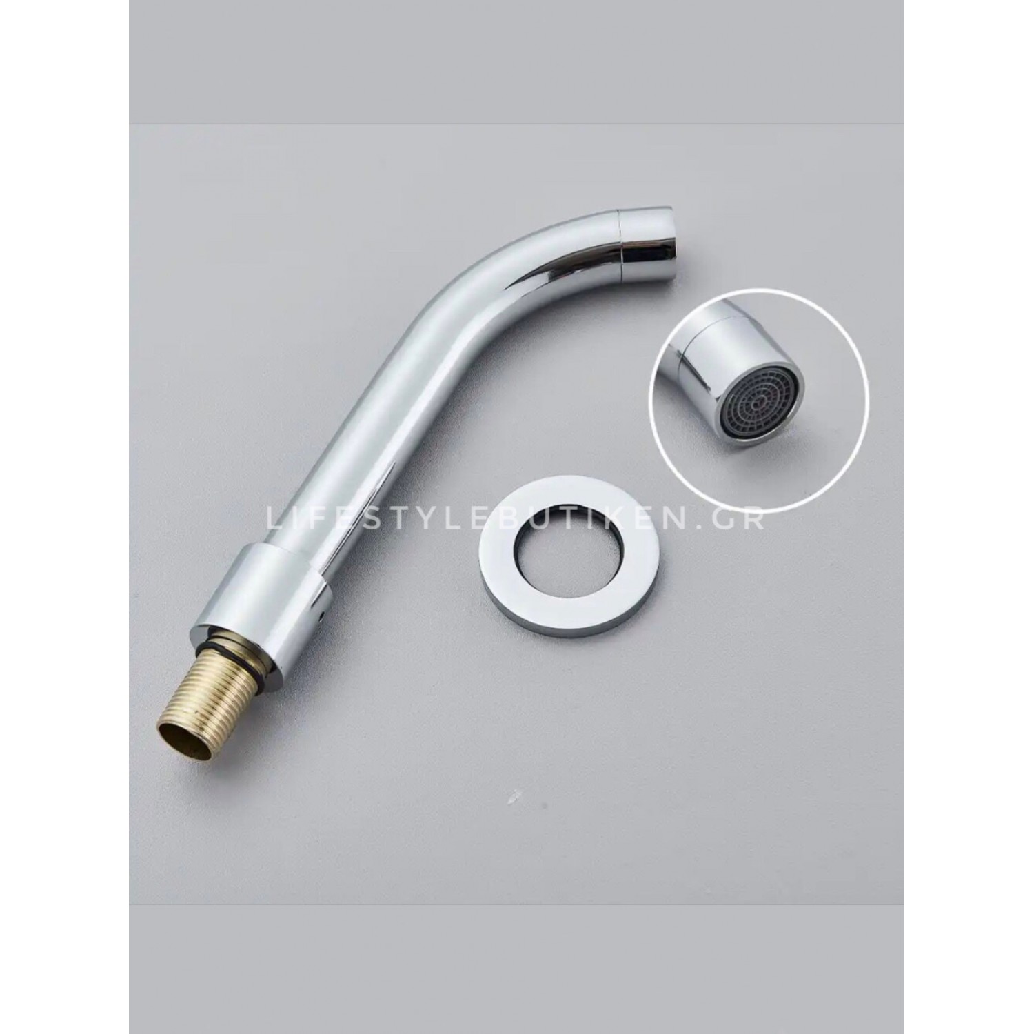 NARON Επιτοίχια Μπαταρία Νιπτήρα Αναμεικτική Με Μηχανισμό Εντοιχισμού NR3577 CHROME