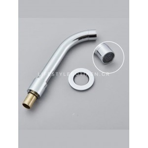 NARON Επιτοίχια Μπαταρία Νιπτήρα Αναμεικτική Με Μηχανισμό Εντοιχισμού NR3577 CHROME