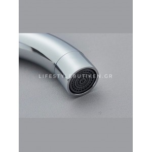 NARON Επιτοίχια Μπαταρία Νιπτήρα Αναμεικτική Με Μηχανισμό Εντοιχισμού NR3577 CHROME